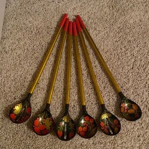 Vintage kitchen wooden spoons this prints